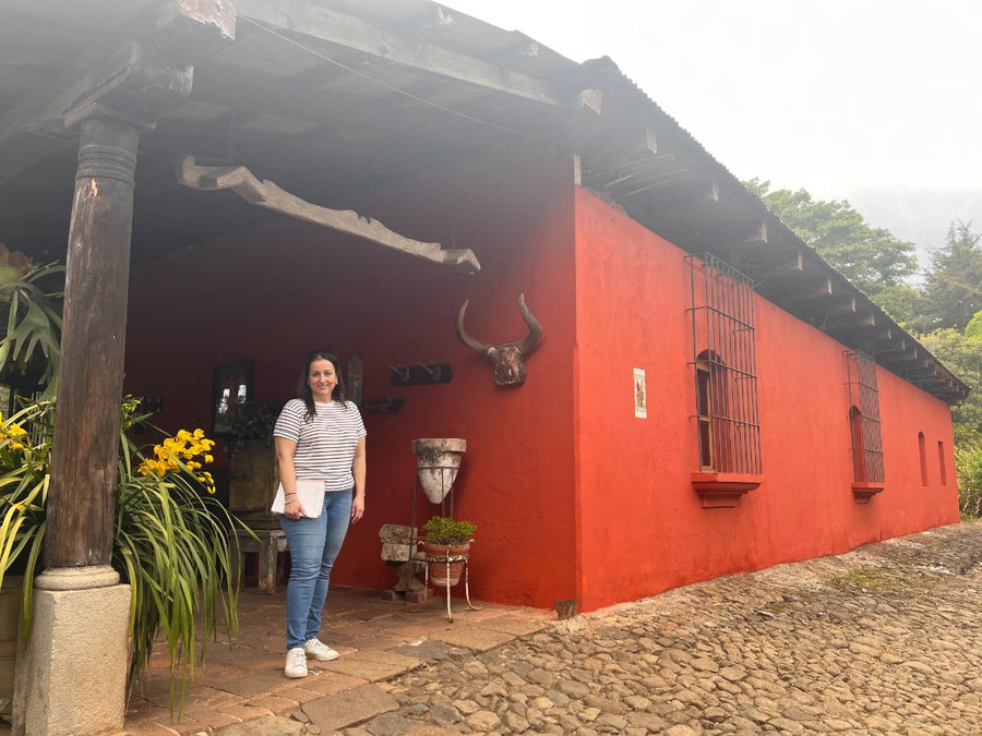Marta at the farm house
