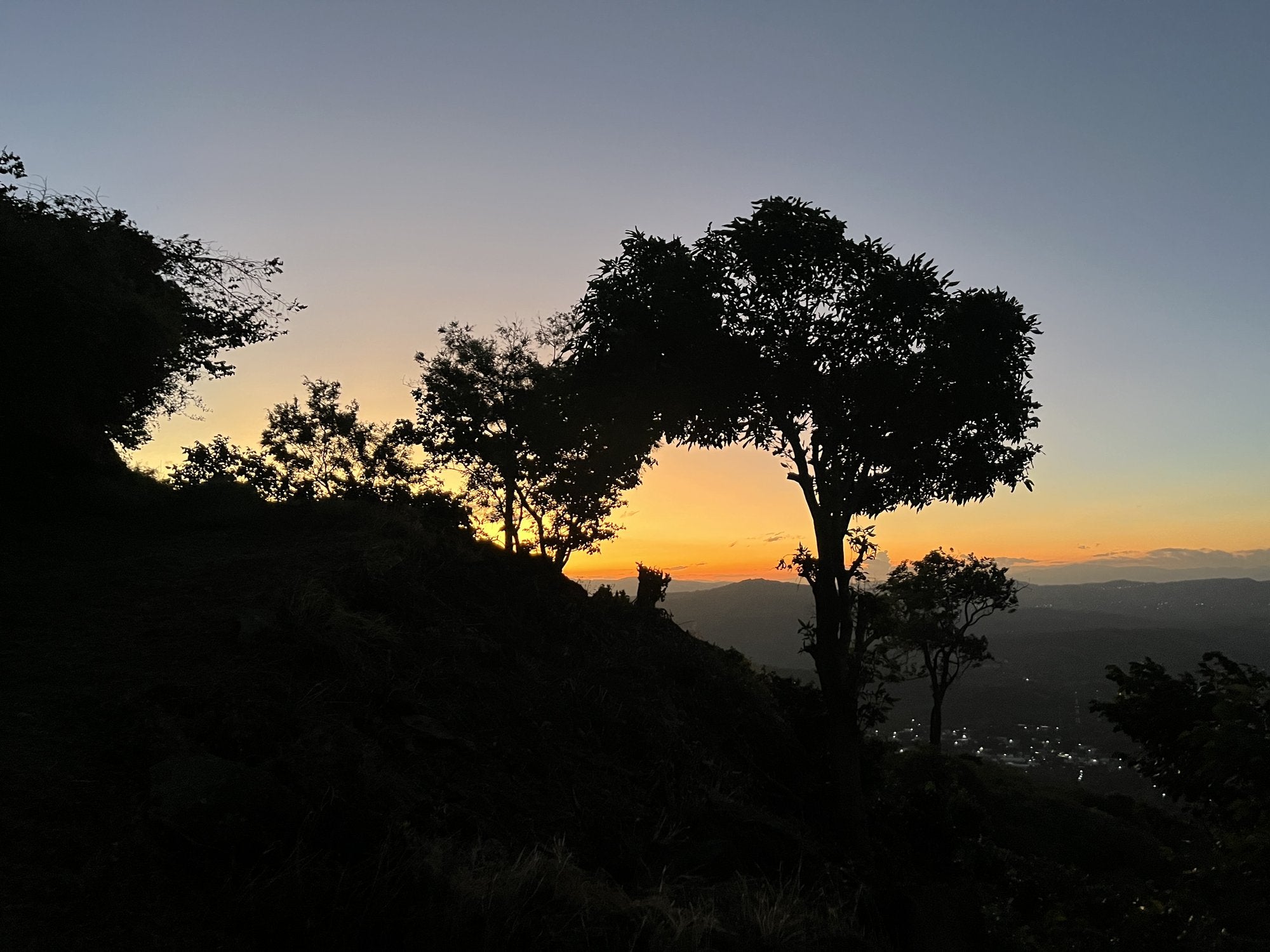 Sunset over the Guatemalan highlands